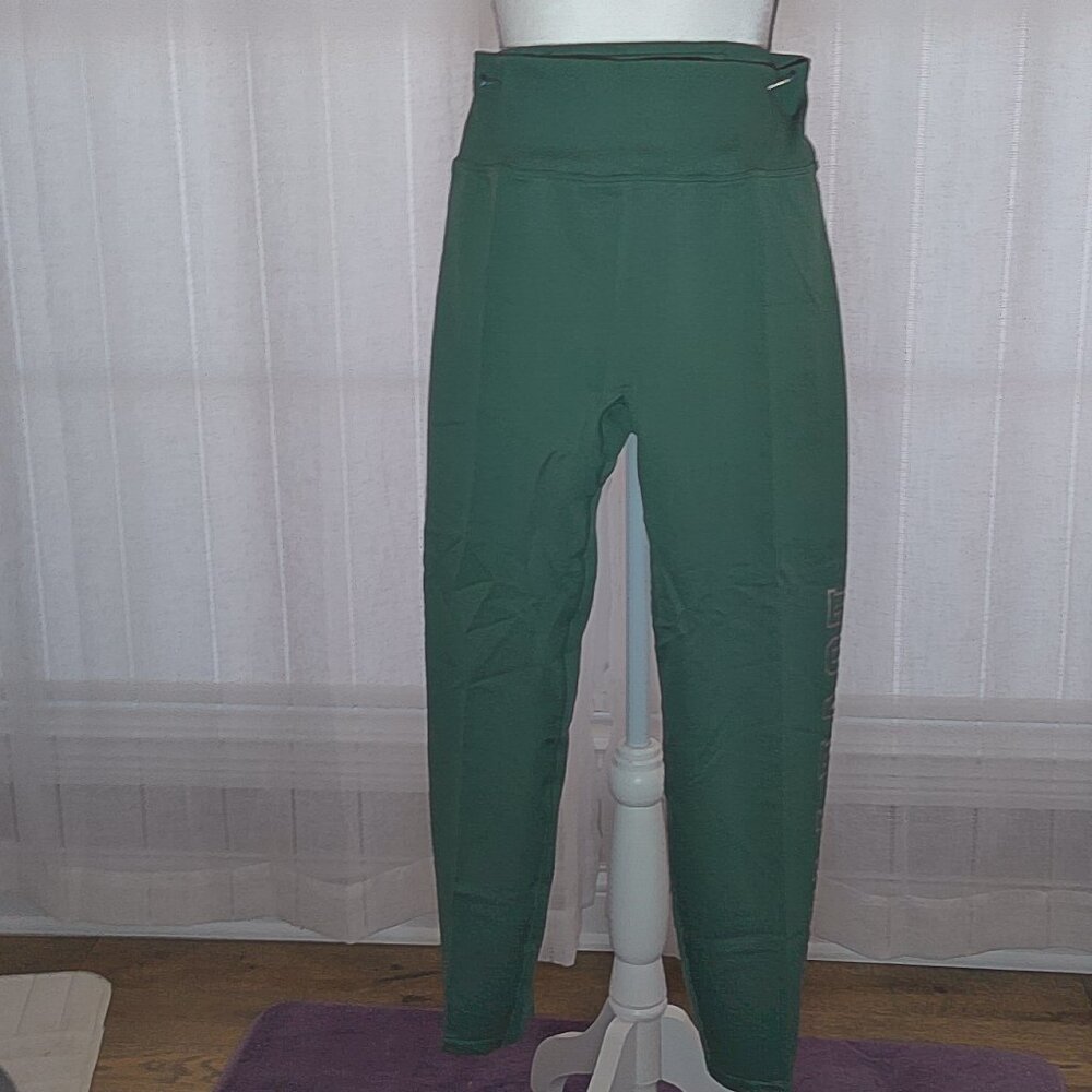 High-Waist Forest Green Women’s Athletic Leggings